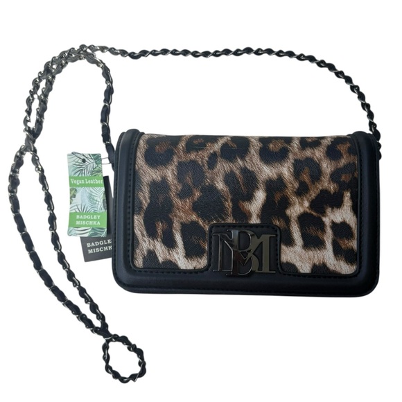 Badgley Mischka Handbags - Badgley Mischka Animal Print Crossbody Bag Vegan Leather